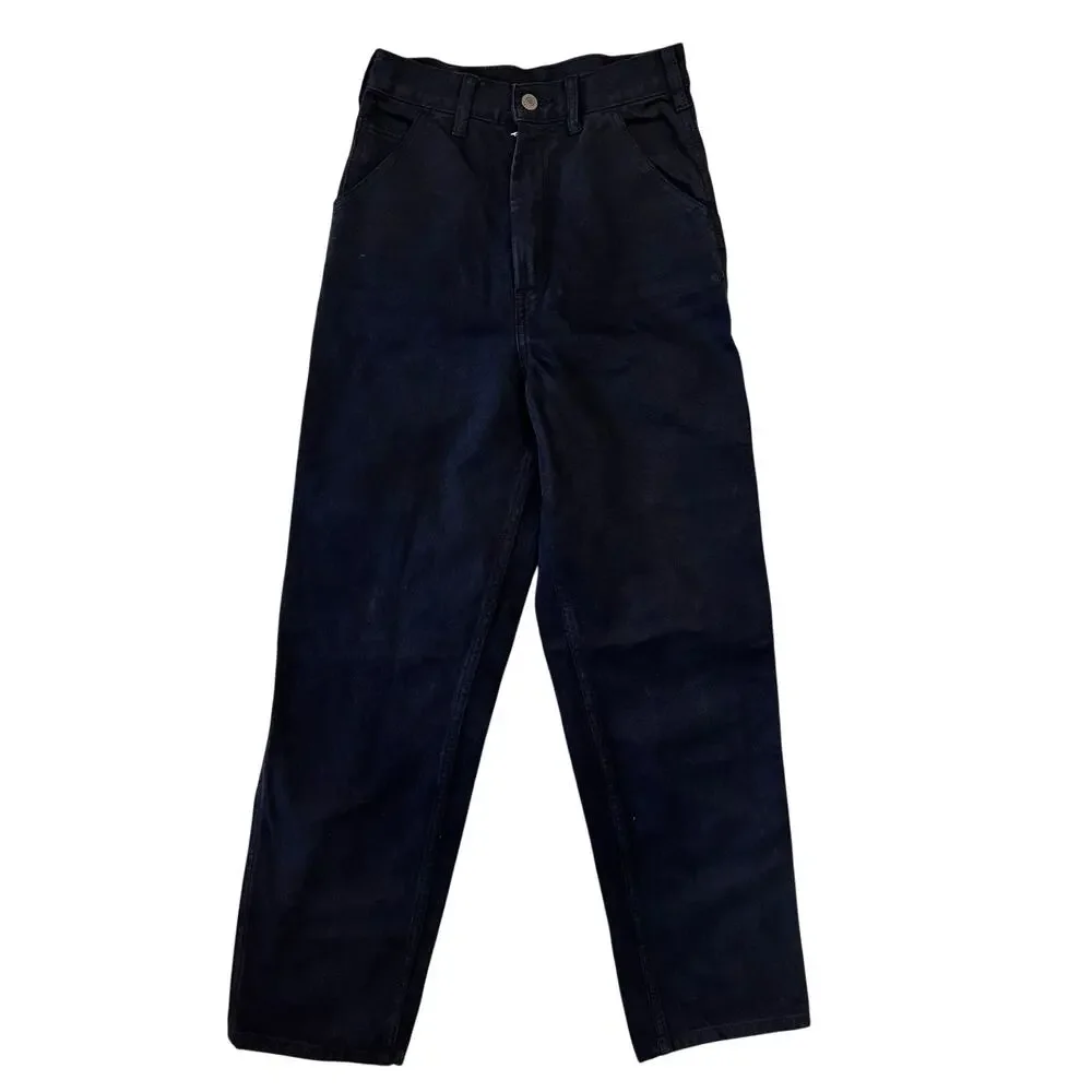 J. Galt Shanghai Pants Small Womens Black Carpenter Cargo Straight High Rise